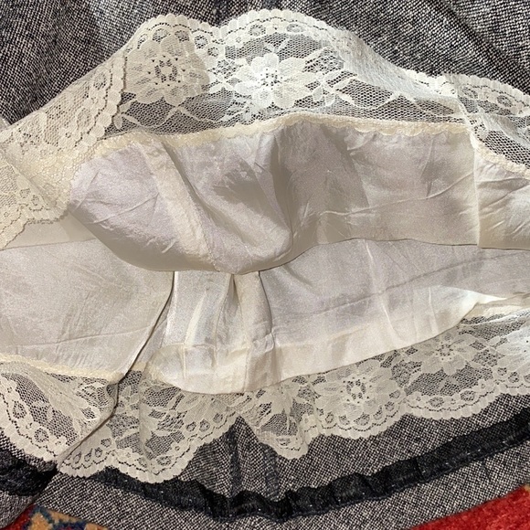 PRIZE Wool Silk Blend Vintage Grey Skirt Size 2 - Picture 12 of 14